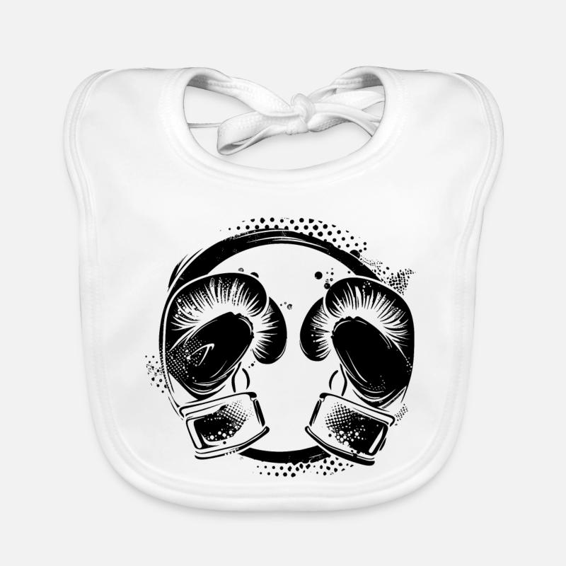 Kickboxing Organic Baby Bibs