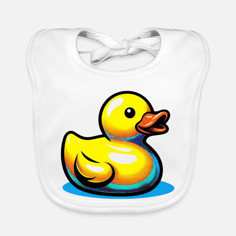Duckling Duck Duck Duck Organic Baby Bibs