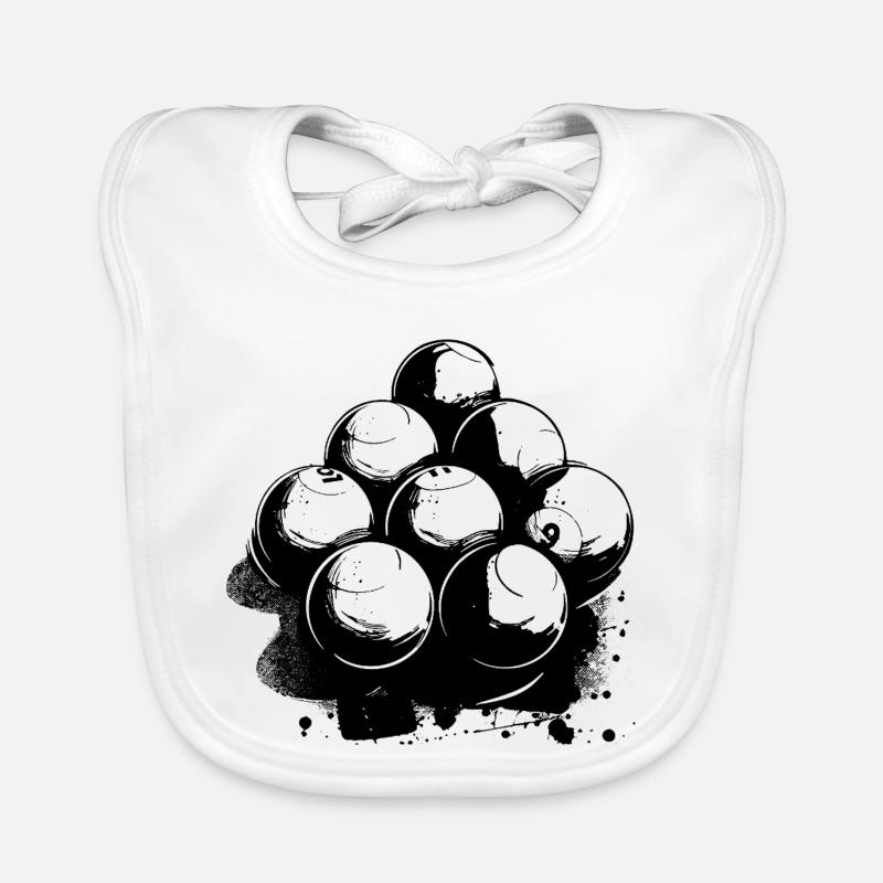 Dessin de billard Bavoir bio Bébé