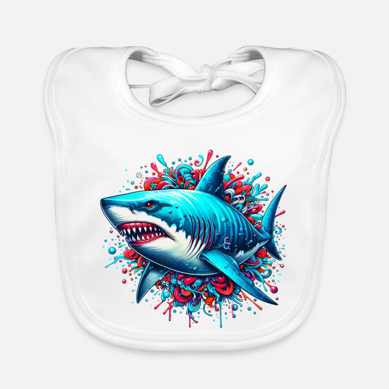 Shark Organic Baby Bibs