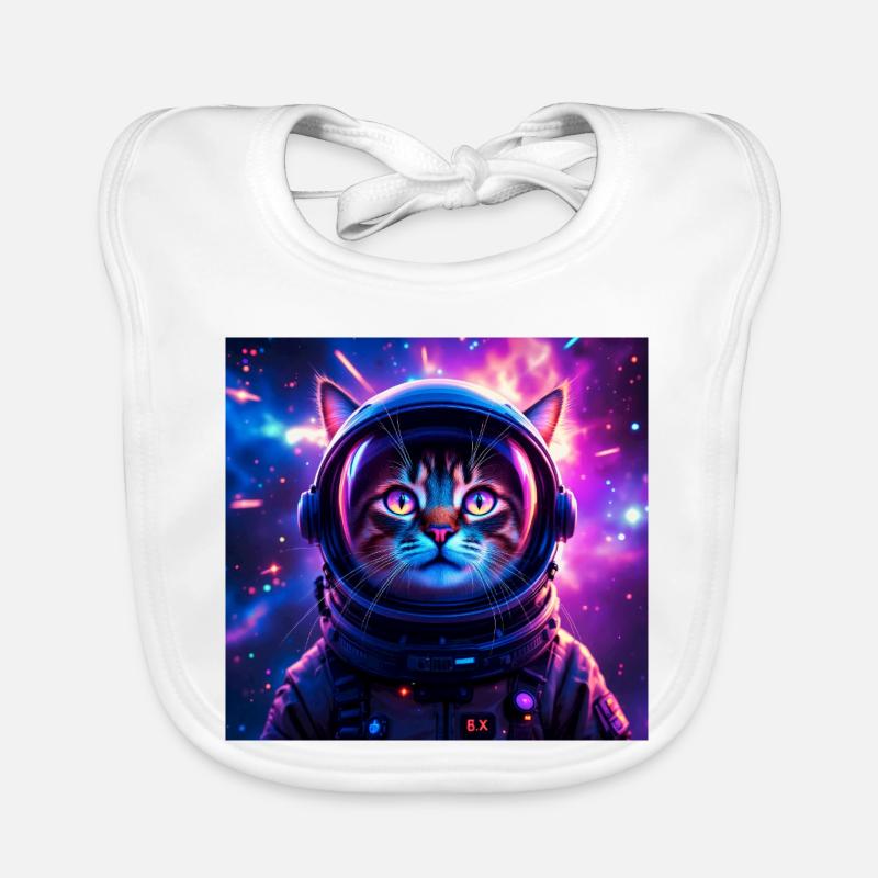 Chat de l’espace Bavoir bio Bébé