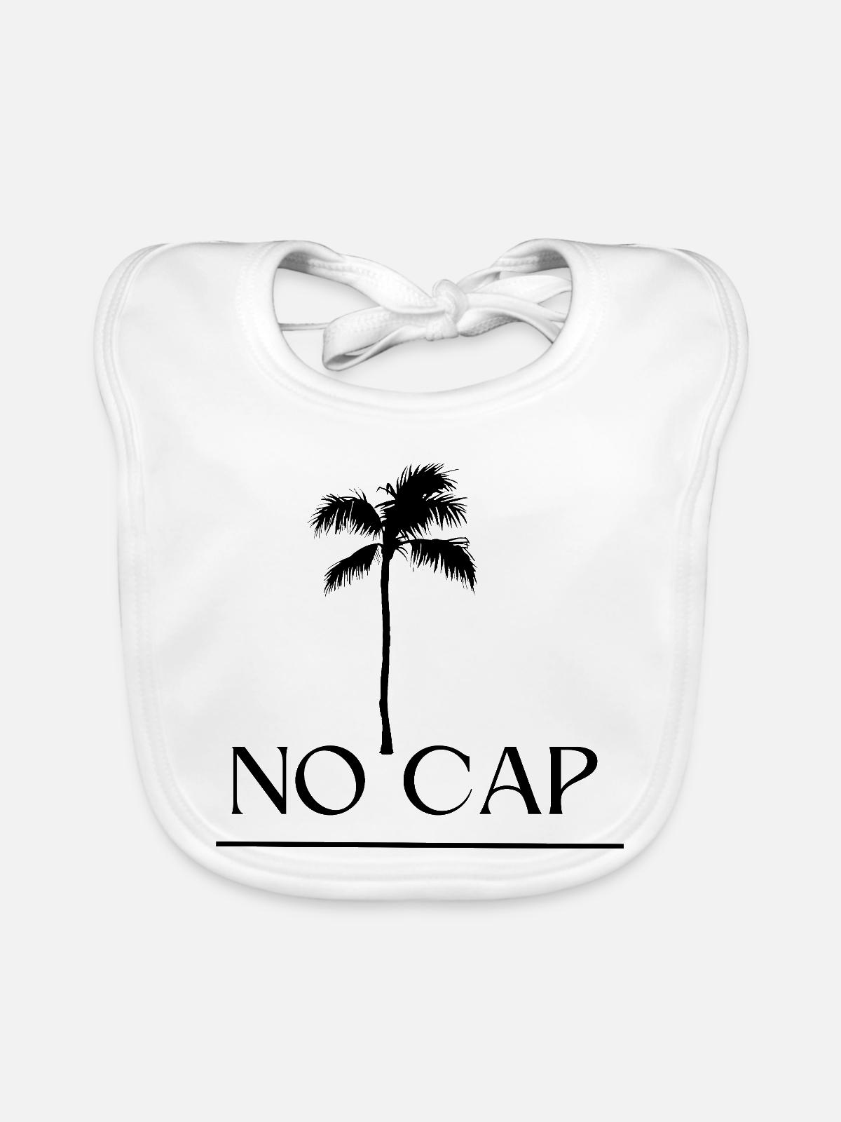 No Cap Design - Baby Bio-Lätzchen - Weiß - Vorne