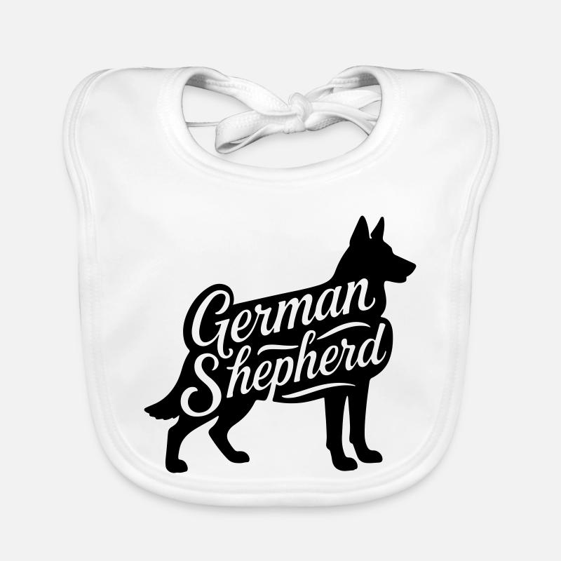Schäferhund deutscher Schäferhund German shepherd Baby Bio-Lätzchen