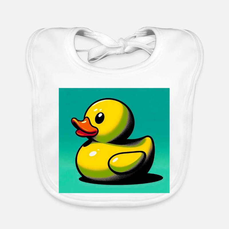 Duckling Duck Duck Duck Organic Baby Bibs