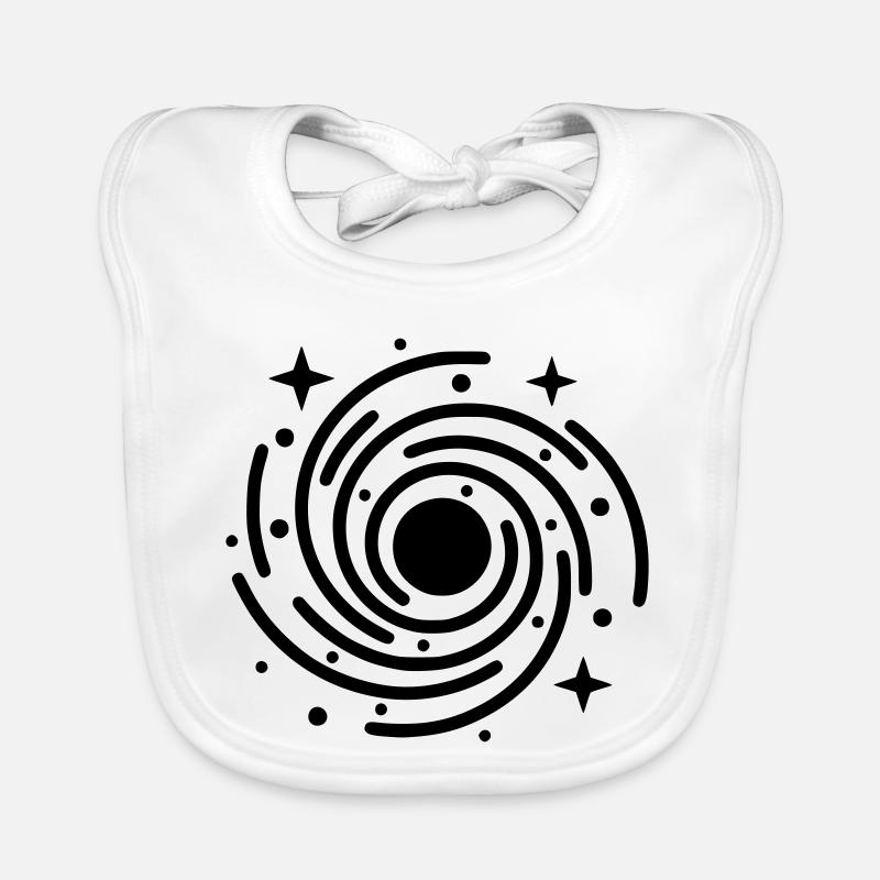 Galaxy & Black Hole | Universe Symbol Organic Baby Bibs