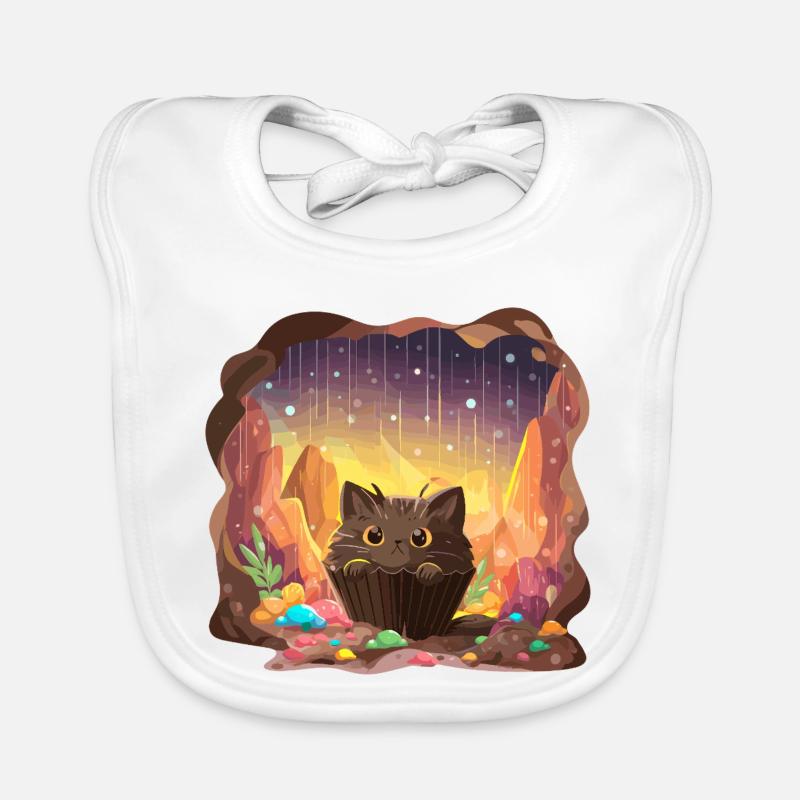 Cat Cake Grotte de cristal Bavoir bio Bébé
