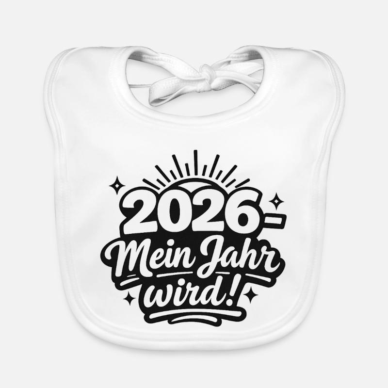 2026 Mon année sera ! Bavoir bio Bébé