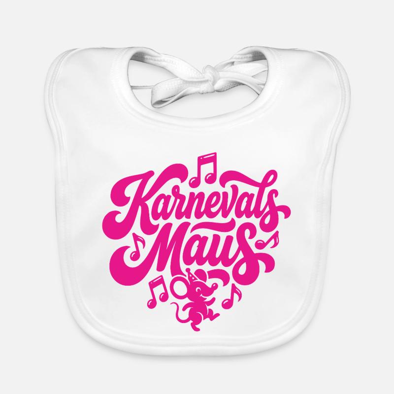 Carnival Mouse Carnival Mouse Carnival Party Dancing Organic Baby Bibs