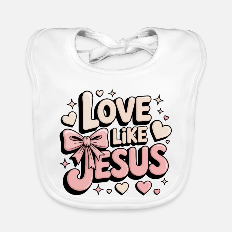 love like jesus Organic Baby Bibs
