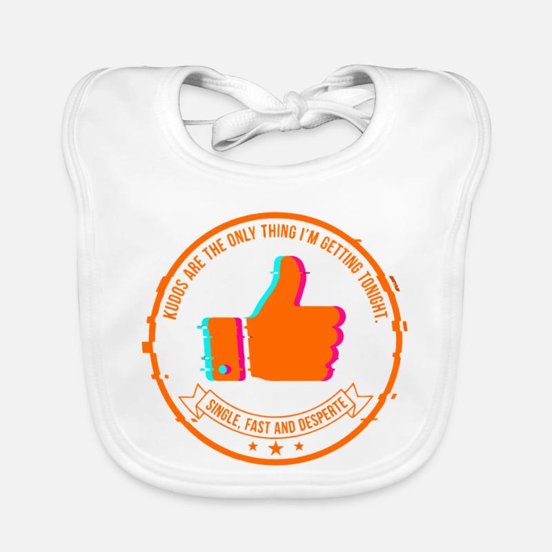 NeonThumbs Stamp: Single Tonight Organic Baby Bibs