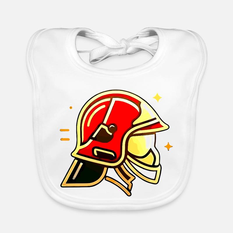 Casque de pompier Bavoir bio Bébé