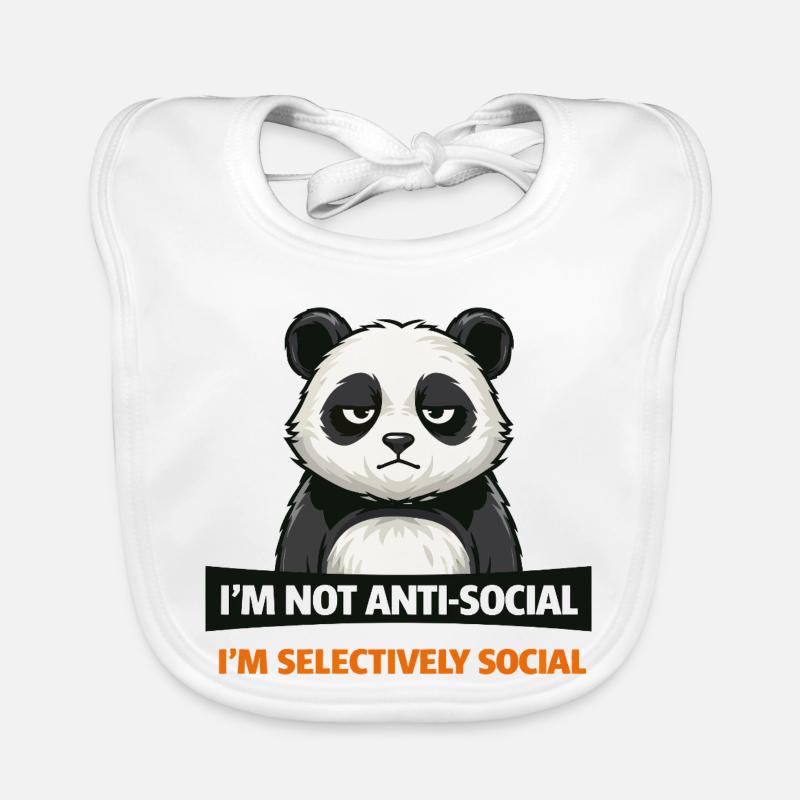 Selektive Panda-Gesellschaft Baby Bio-Lätzchen