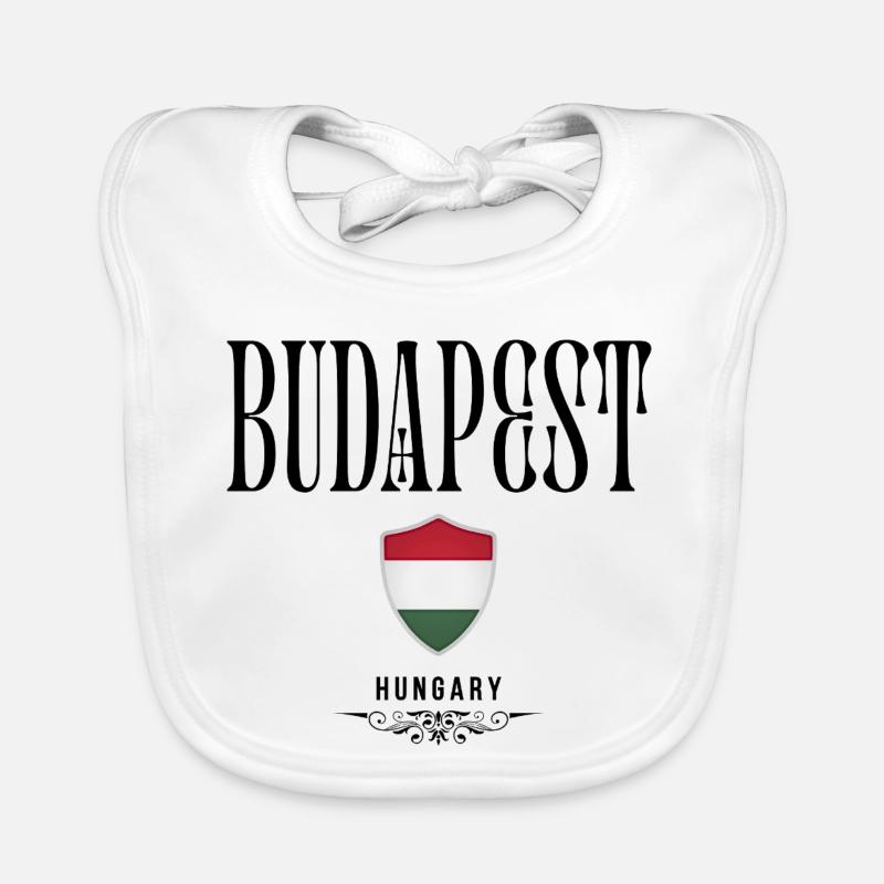 Souvenir de Budapest, design élégant Budapest Bavoir bio Bébé