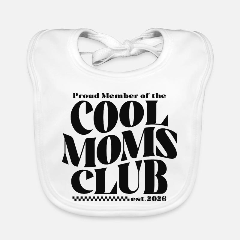 Mama 2026 Geschenk Muttertag - Cool Moms Club Baby Bio-Lätzchen