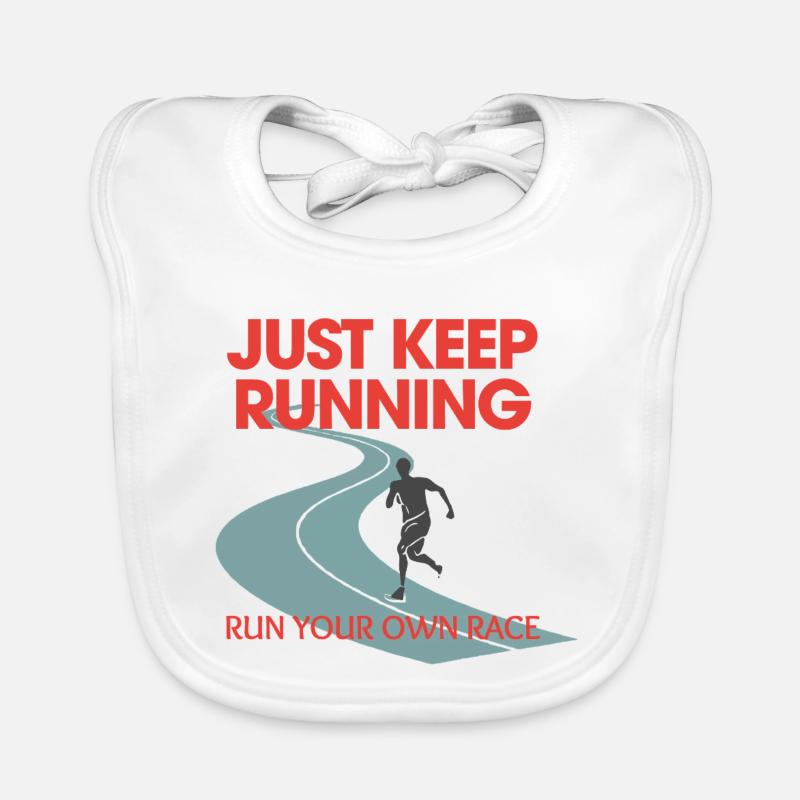 Jogging, Endurance Runner Fitness, continue simplement à courir Bavoir bio Bébé