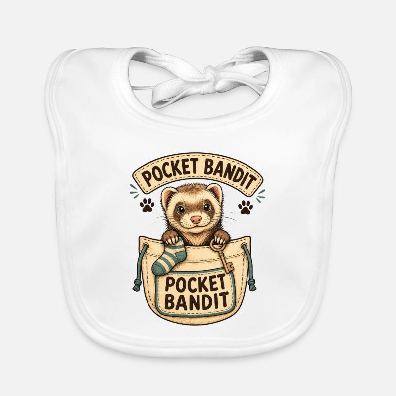 BANDIT DE POCHE Bavoir bio Bébé