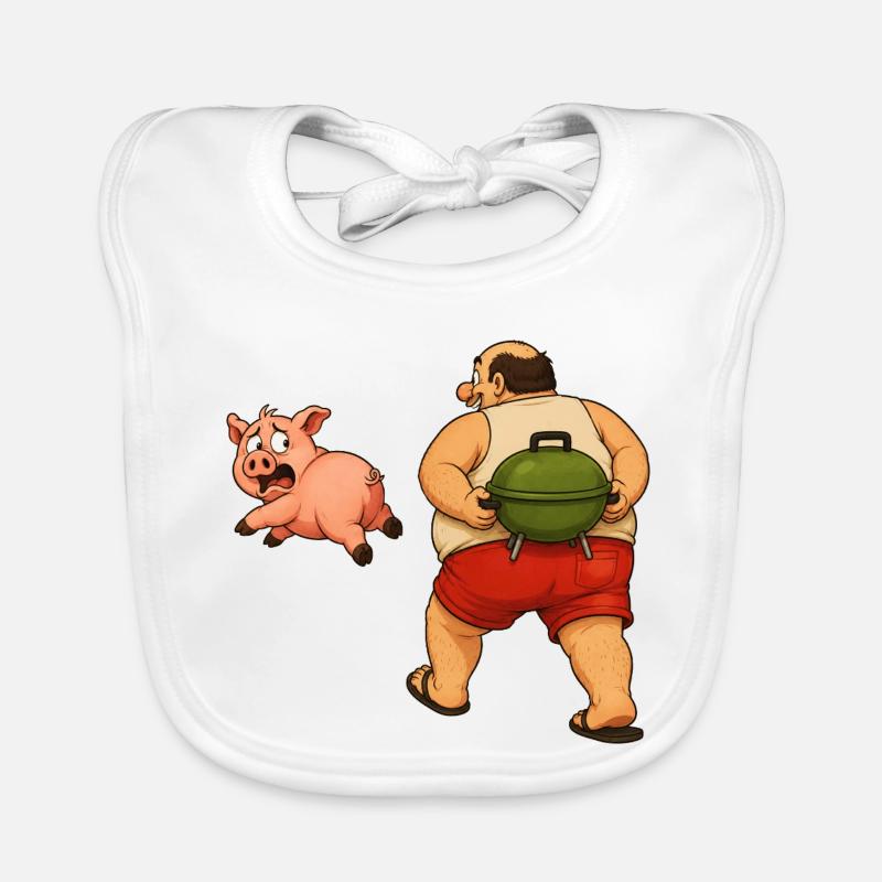 Barbecuing is fun Organic Baby Bibs