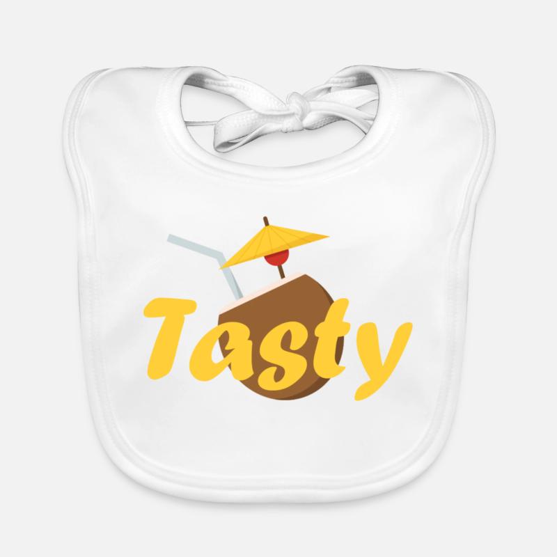 Tasty - Bavoir bio Bébé - blanc