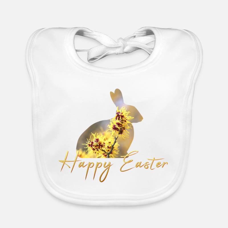 Happy Easter rabbit Baby Bio-Lätzchen