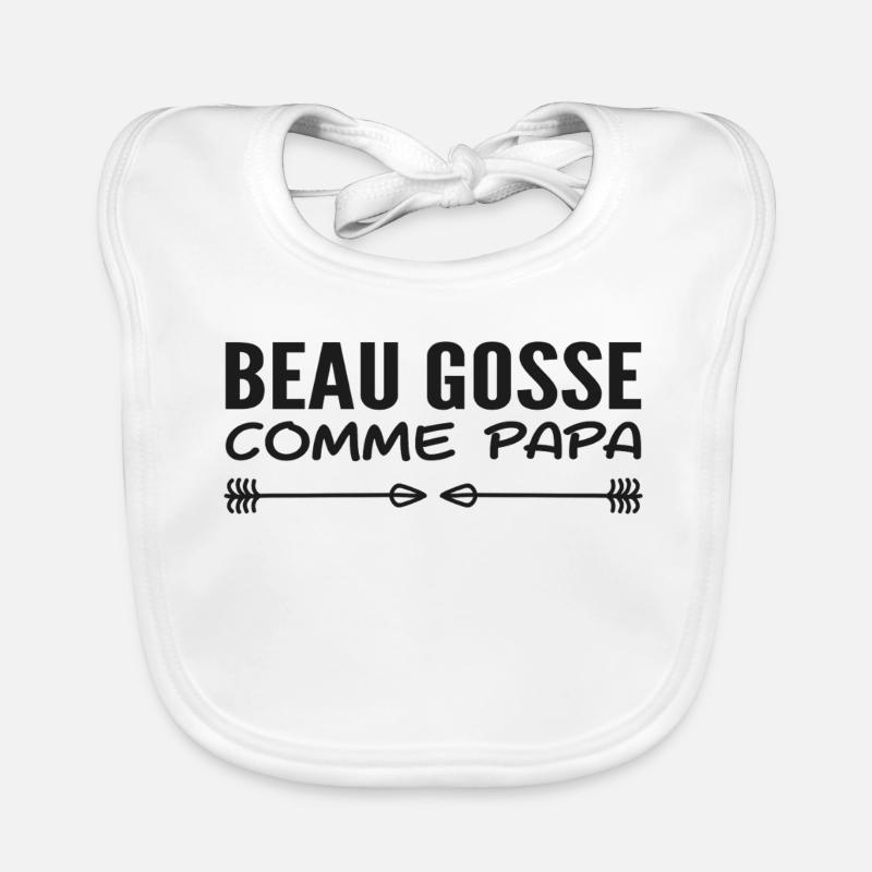 Beau gosse comme papa Bavoir bio Bébé