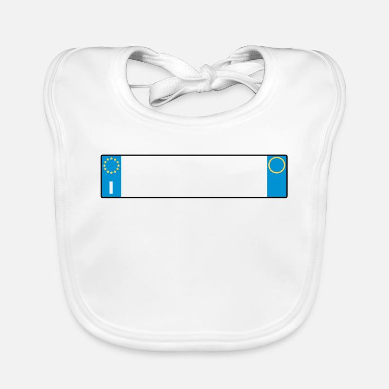 license plate Italy_g1 Organic Baby Bibs