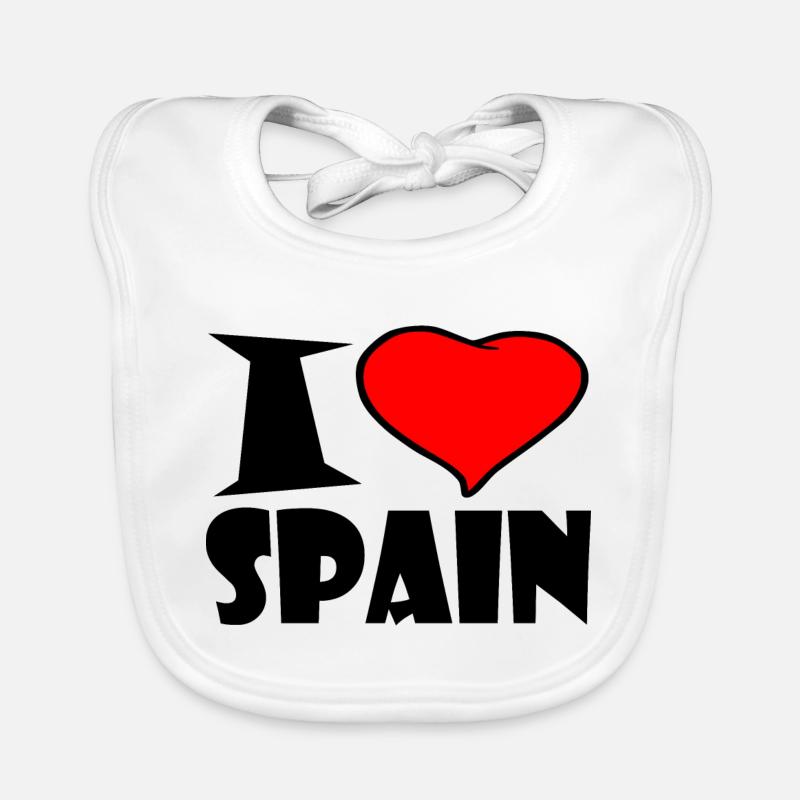 J'aime l'Espagne Bavoir bio Bébé