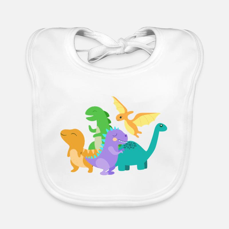 Dino Dinosaurus Baby Bio-Lätzchen