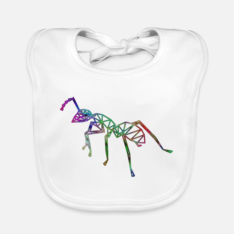 Grille Ant Neon Couleurs Bavoir bio Bébé