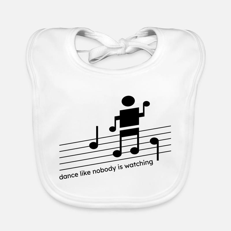 Dance like nobody is watching Baby Bio-Lätzchen