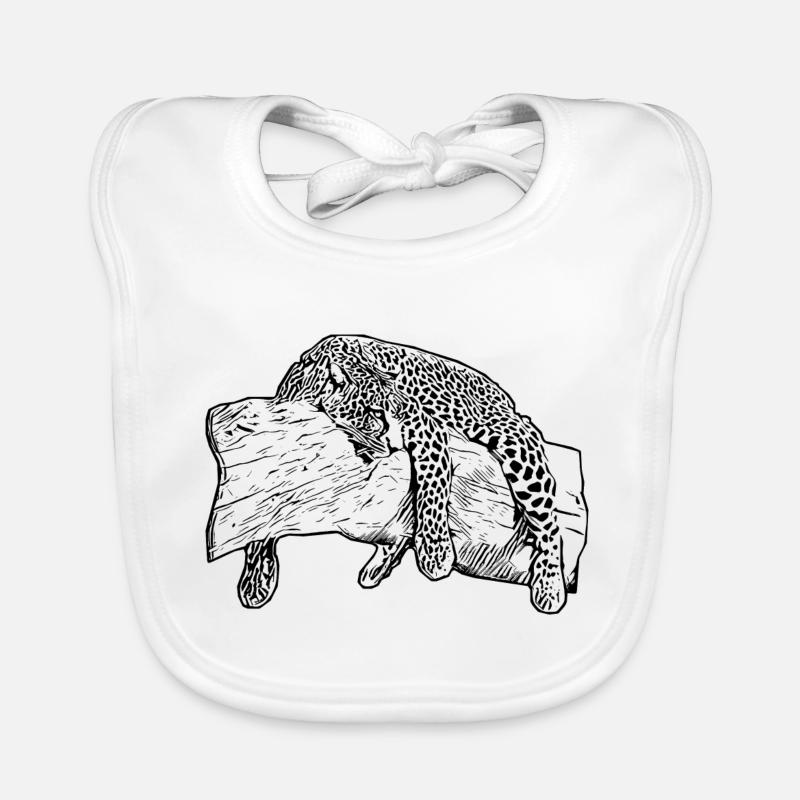 Leopard Baby Bio-Lätzchen