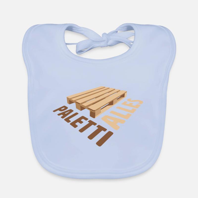 Everything alright? Pallet forklift warehouse trucker Organic Baby Bibs