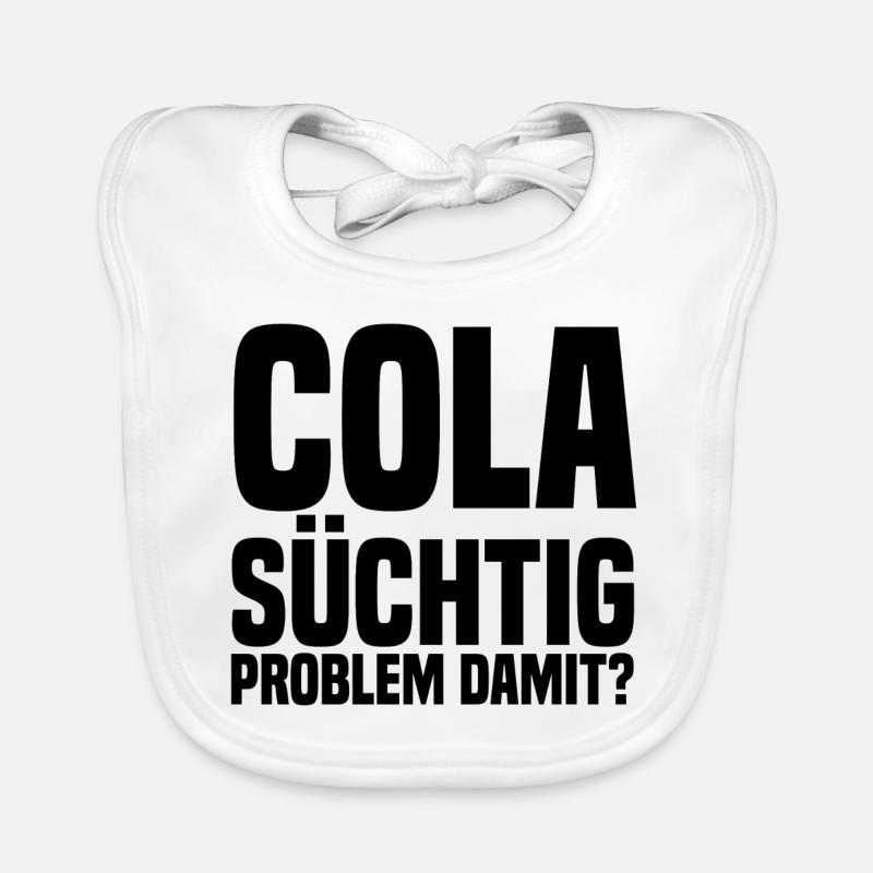 Cola suechtig Problem with black Organic Baby Bibs