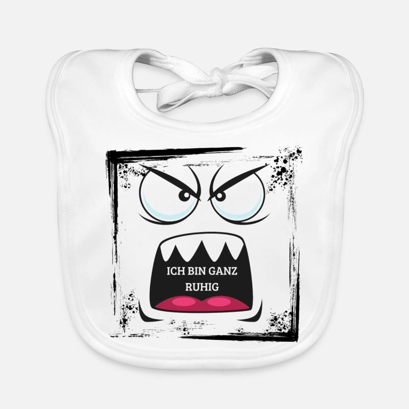 Wütendes Gesicht Baby Bio-Lätzchen