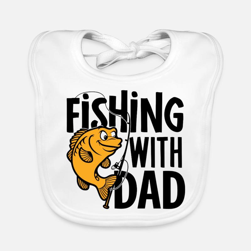 Fishing with dad Organic Baby Bibs