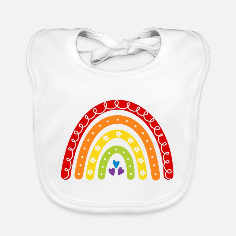 Regenbogen Baby Bio-Lätzchen