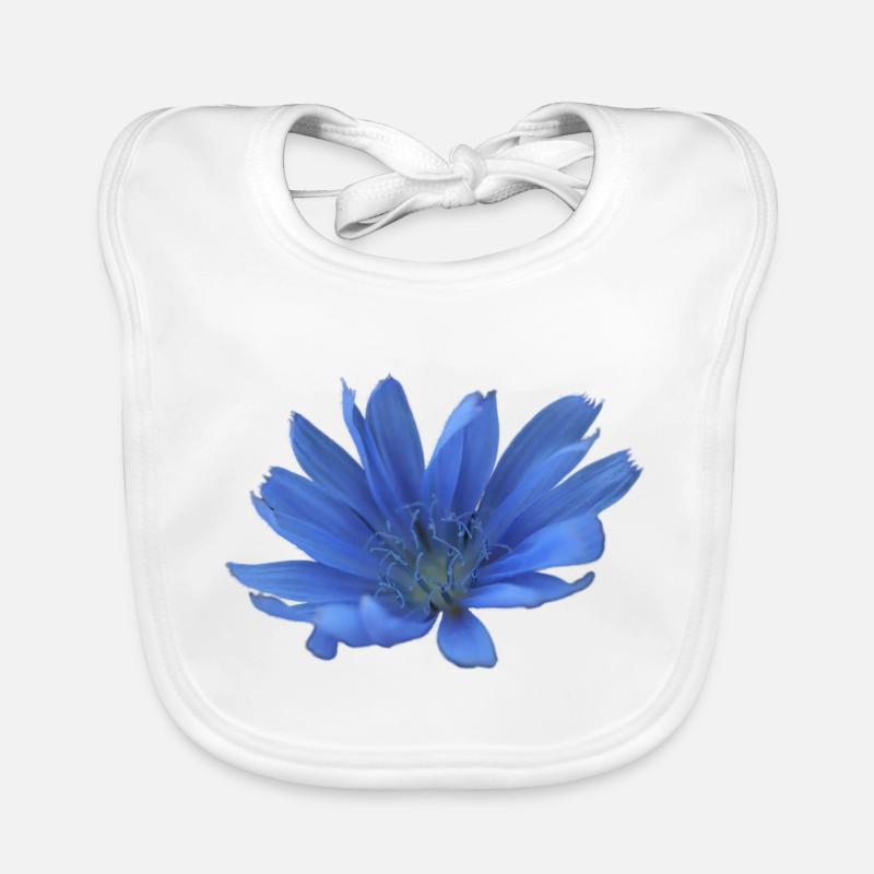Gardien Fleur Bleue Chicorée Fleur Pourpre Bavoir bio Bébé