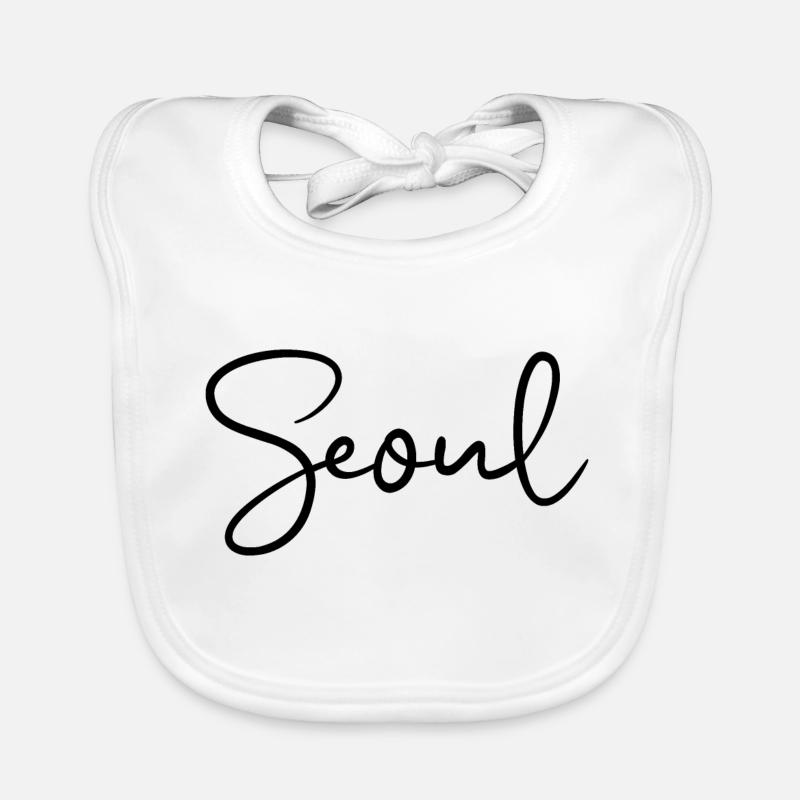 Séoul, Corée du Sud Bavoir bio Bébé