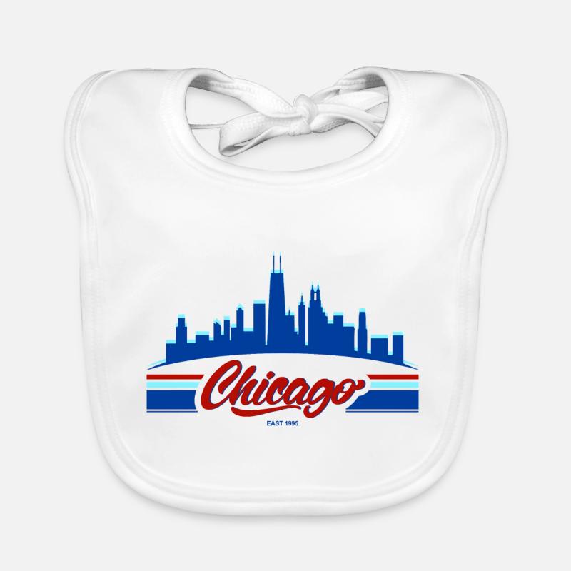 Chicago Graphic Organic Baby Bibs