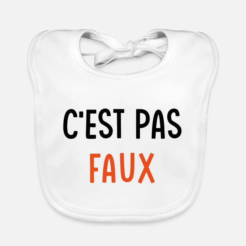 C'est pas faux Bavoir bio Bébé