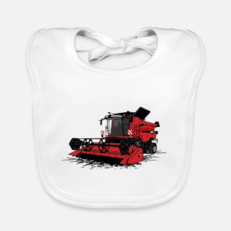 Mähdrescher - Combine harvester Baby Bio-Lätzchen