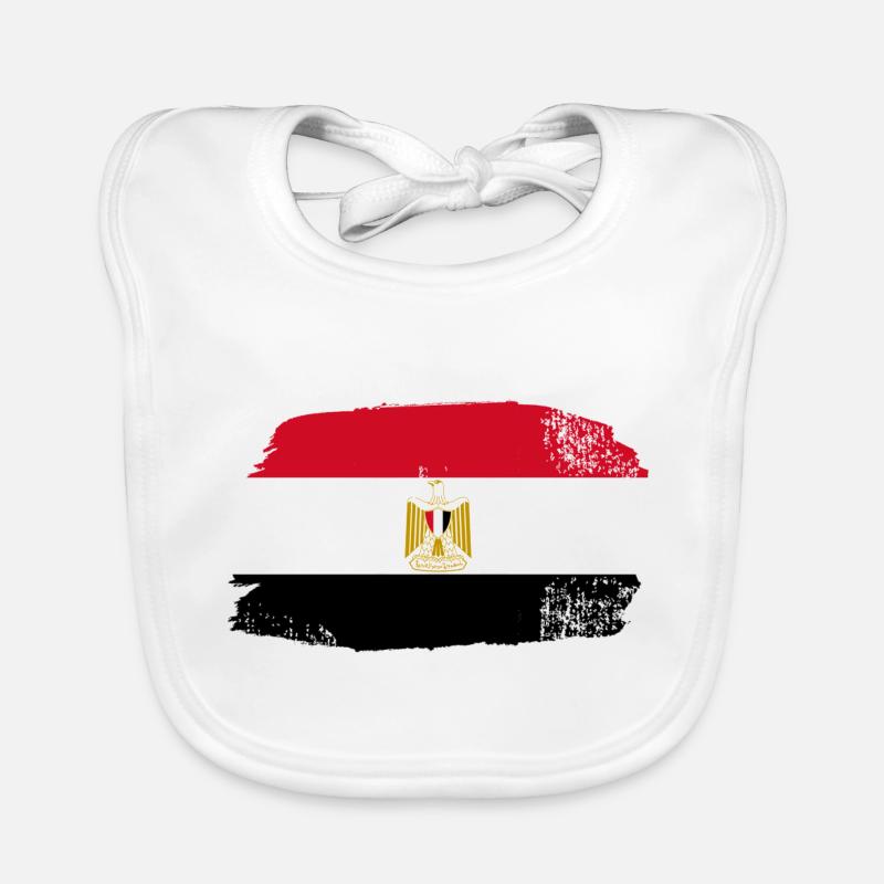 Drapeau de l'Égypte Bavoir bio Bébé