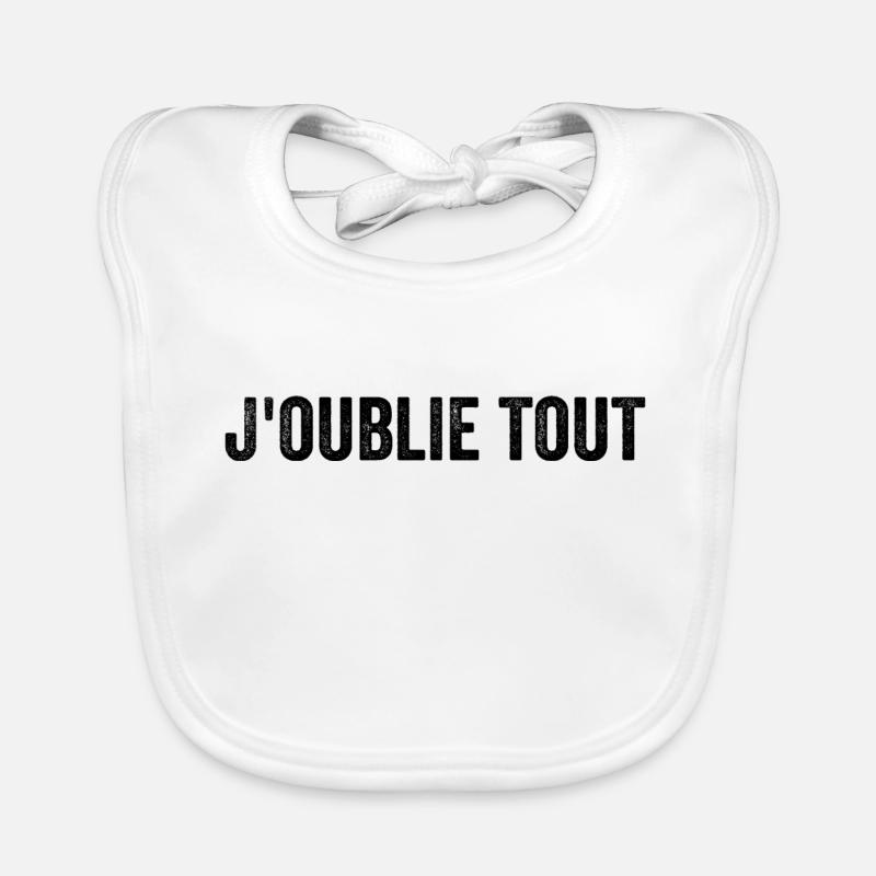 I forget everything Organic Baby Bibs