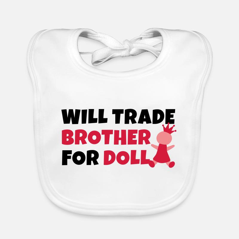 Will trade brother for doll Baby Bio-Lätzchen