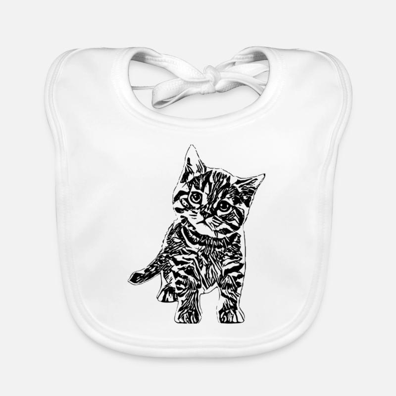 Chatons Bavoir bio Bébé