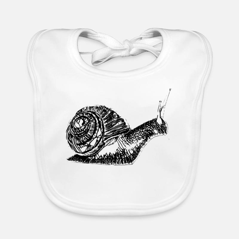 Escargot Bavoir bio Bébé