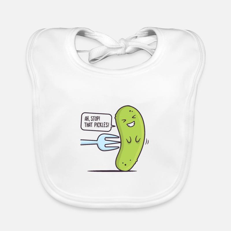 Stop! That Pickles Organic Baby Bibs