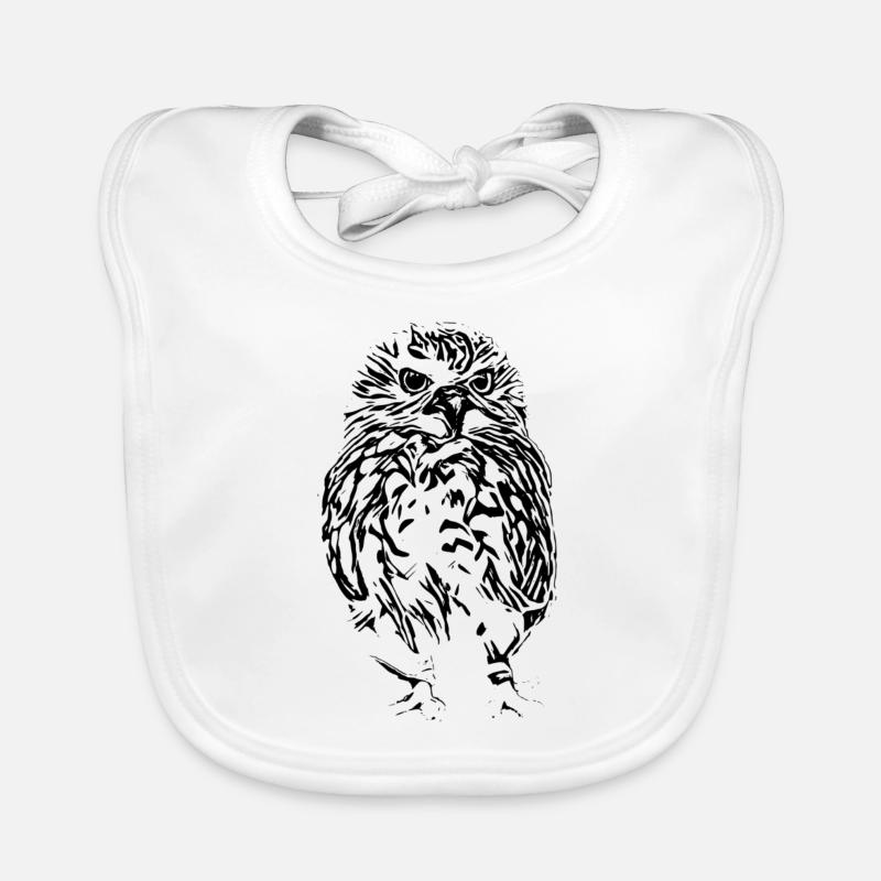 Eule Baby Bio-Lätzchen