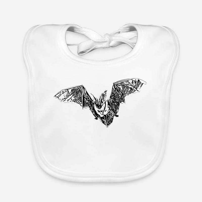 bat Organic Baby Bibs