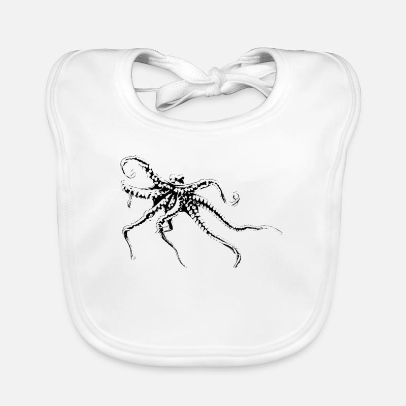 Oktopus Baby Bio-Lätzchen