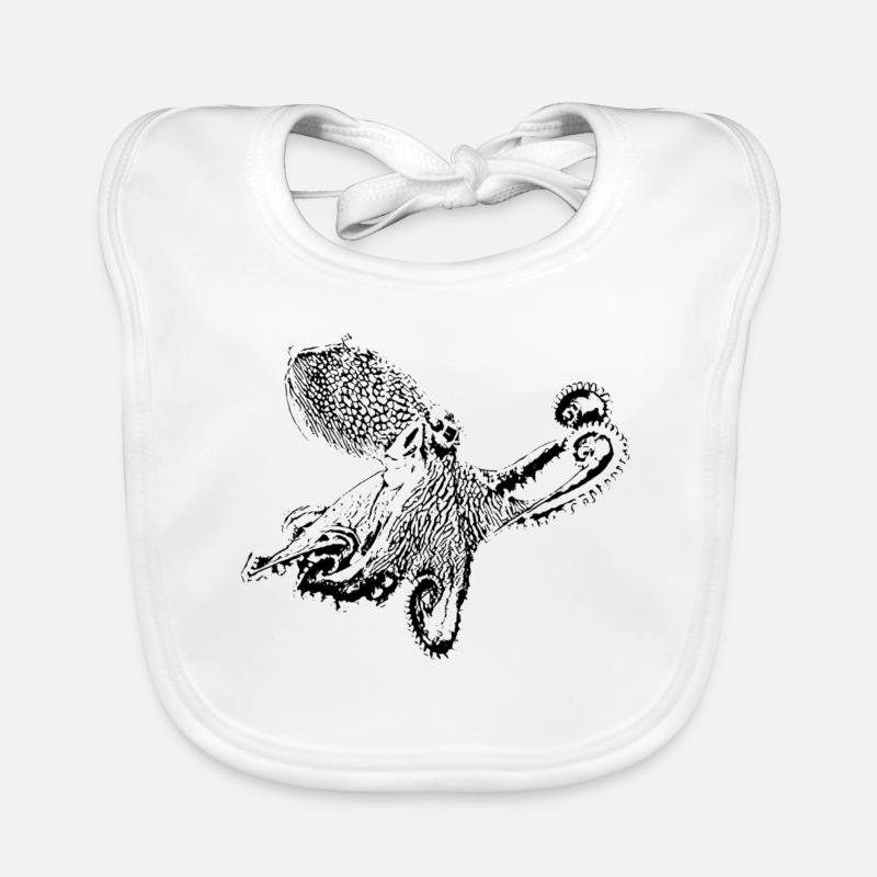 octopus Organic Baby Bibs
